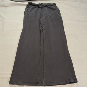 Men Charcoal Wide Sweatpant Baggy Y2K Bapesta Grunge Parachute Emo Skate-XL-5314